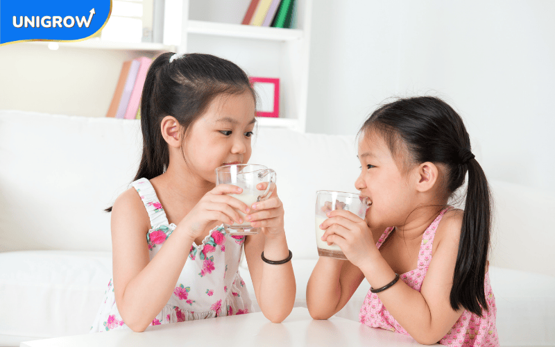 บทบาทของนมในกระบวนการพัฒนาเด็ก