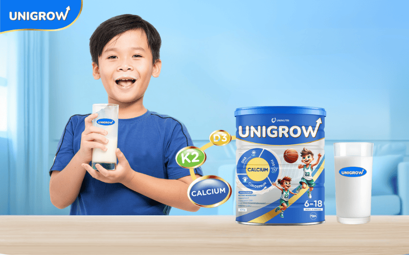 UniGrow – โภชนาการเฉพาะทางด้านพัฒนาความสูงสำหรับเด็กๆ