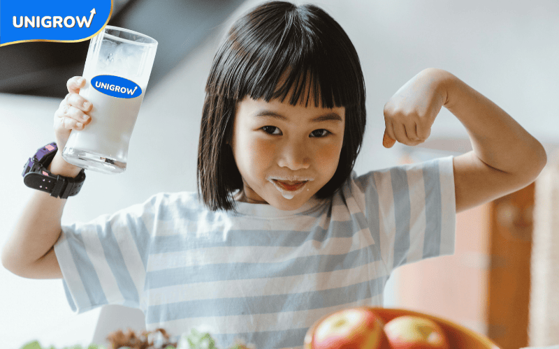 เติม UniGrow วันละ 2 แก้ว ลูกน้อยเติบโตอย่างสมบูรณ์