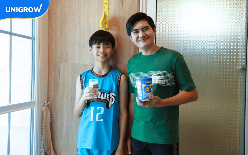 คุณพ่อชื่อ แบม และลูกชายชื่อ เท็น อายุ 10 ขวบ