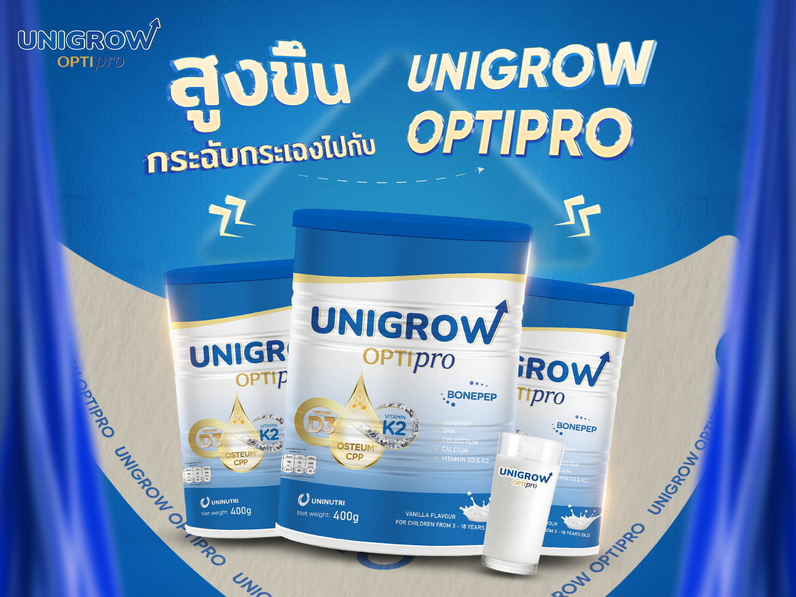 UniGrow Optipro – นวัตกรรมโภชนาการที่มีส่วนผสมของ CPP