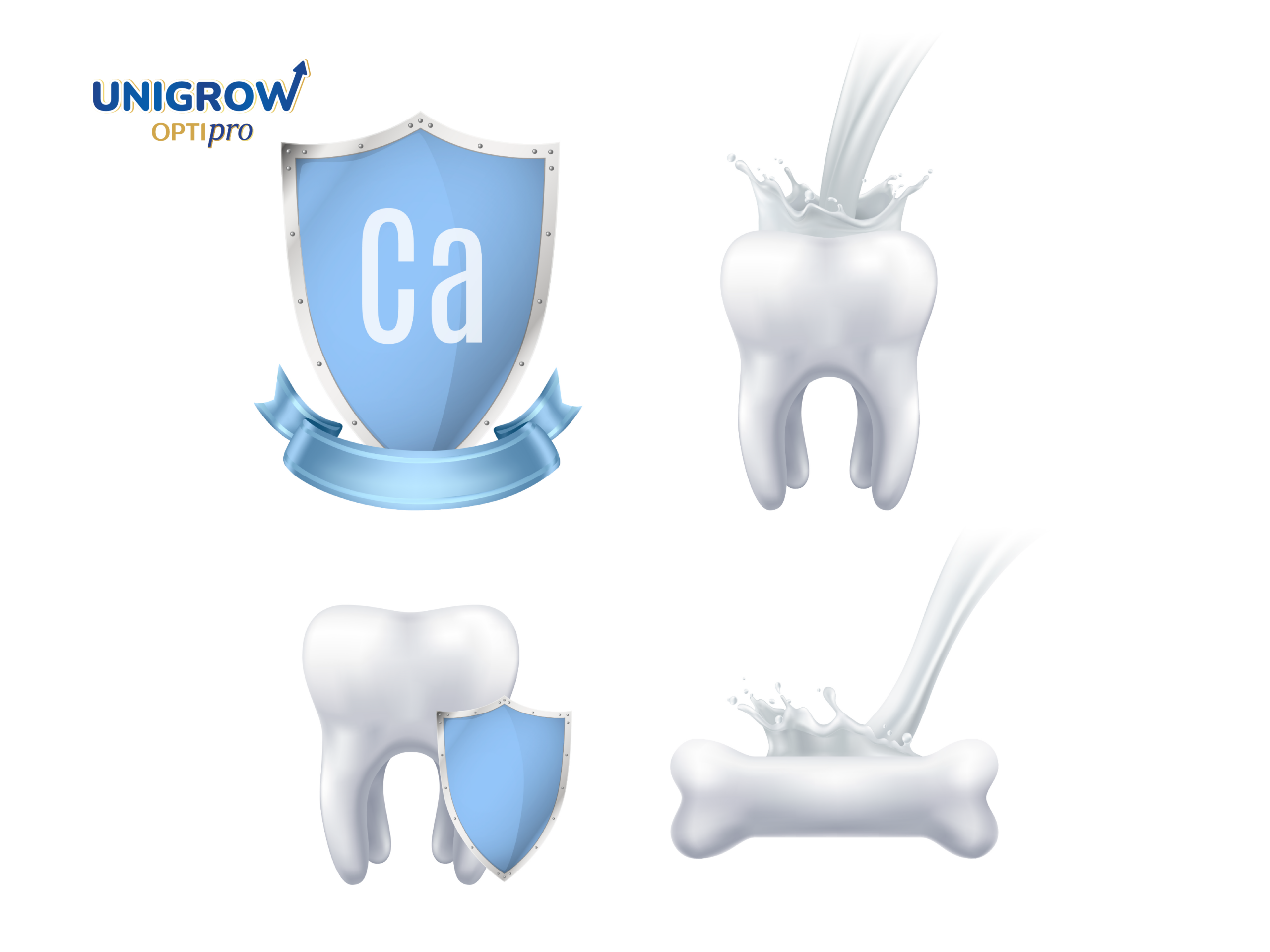 แคลเซียมเป็นแร่ธาตุที่จำเป็นสำหรับการพัฒนาของกระดูก