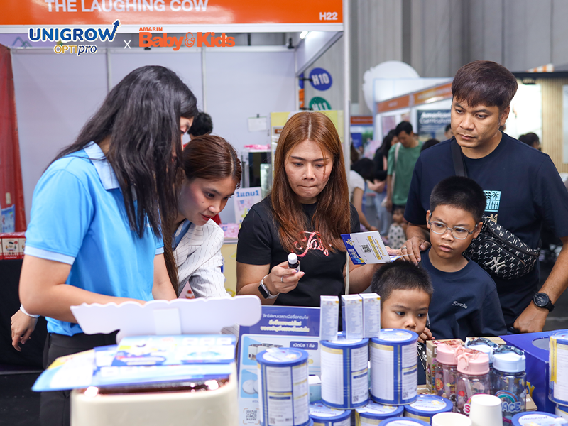 UniGrow Optipro ในงาน Amarin Baby & Kids 2026 ณ BITEC บางนา กรุงเทพฯ