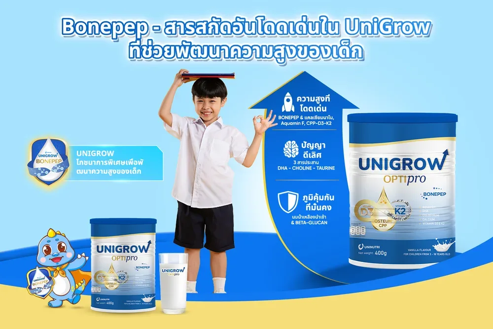 โภชนาการเสริม Bonepep และนาโนแคลเซียมกระตุ้นการพัฒนากระดูกและความสูงสำหรับเด็ก